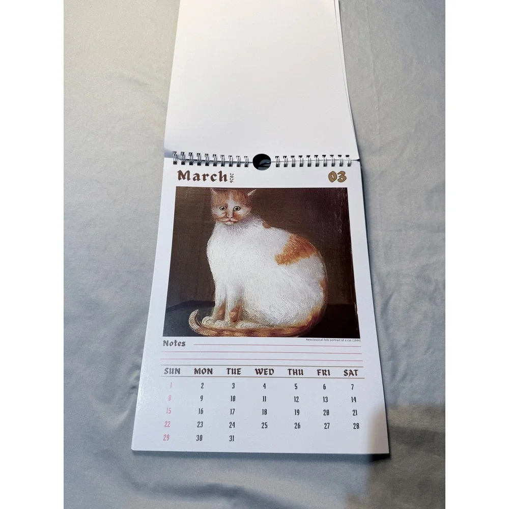 Weird Cats‎ in Renaissance Paintings 2026 Wall Calendar 12 Month Art History Cat